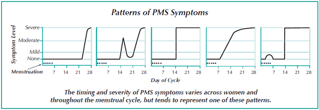 Menstrual Cycle Symptoms Chart